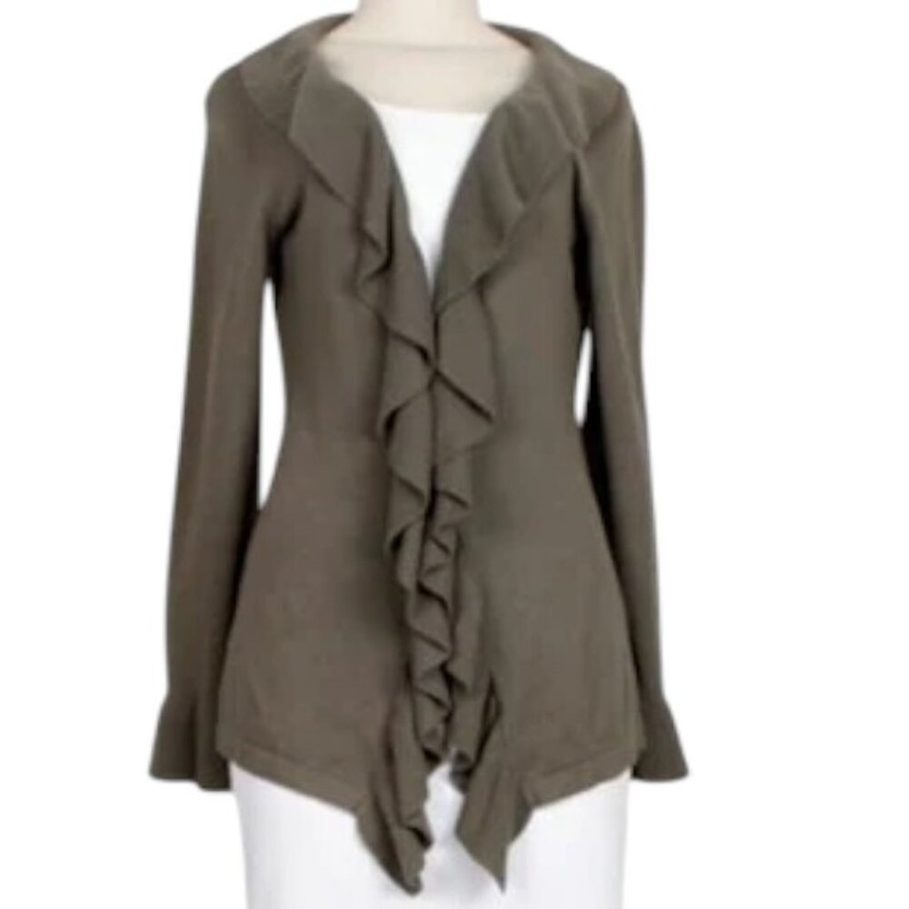 TYLER BOE Frilled Cardigan